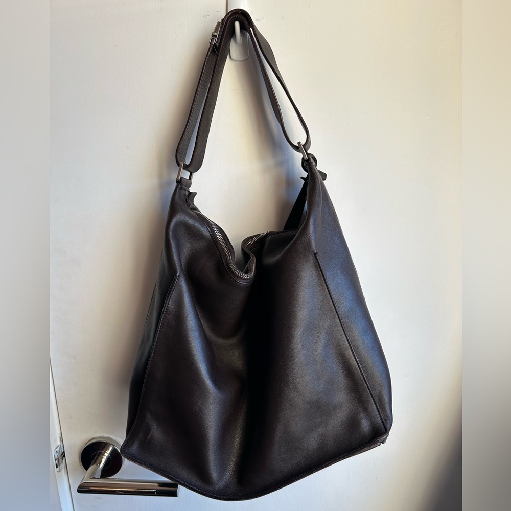 Dark Brown Jil Sander shoulder bag